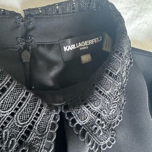 Karl Lagerfeld Size 4 Black Dress